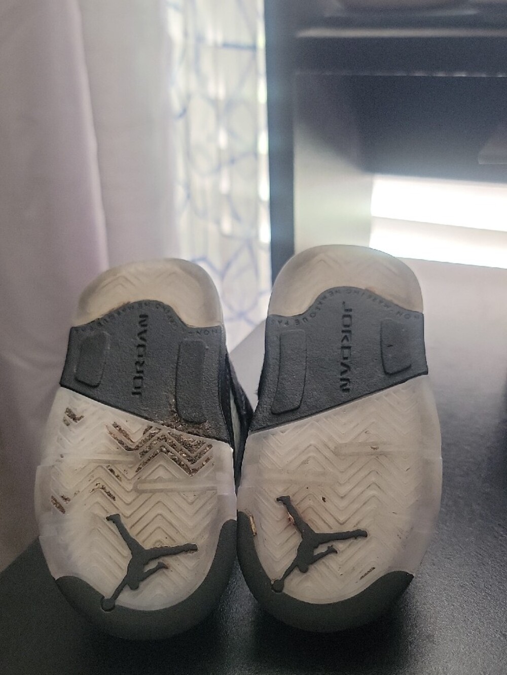 Jordan Kids Black and White High-Top Sneakers - Picture 2 of 3